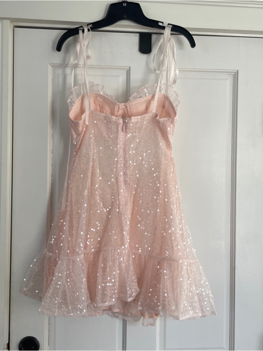 Selkie Sparkling champagne Pink Cutout Dress - Picture 5 of 6
